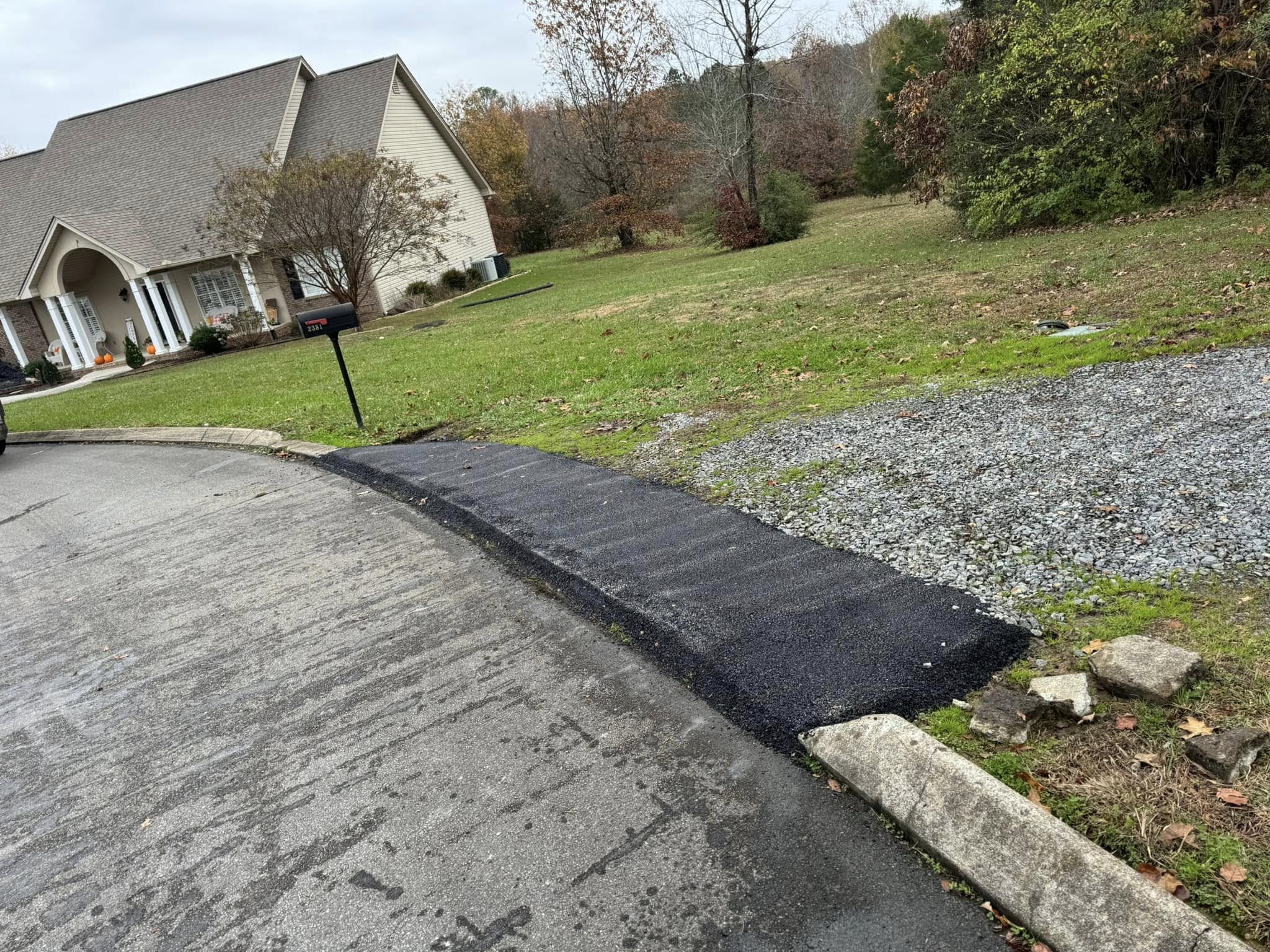 Residential driveway repair